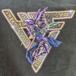 Hypland Yu-Gi-Oh Dark Magician T Shirt 2XL Black Anime Streetwear Graphics Manga
